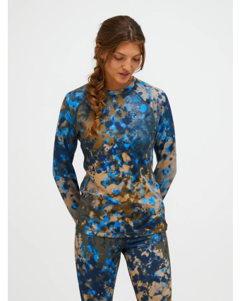 Peak Performance Spirit Crew AOP Synthetic Baselayer Women
